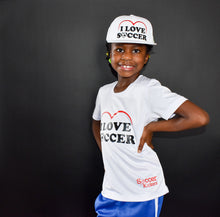 Load image into Gallery viewer, Youth I love Soccer Shirts.