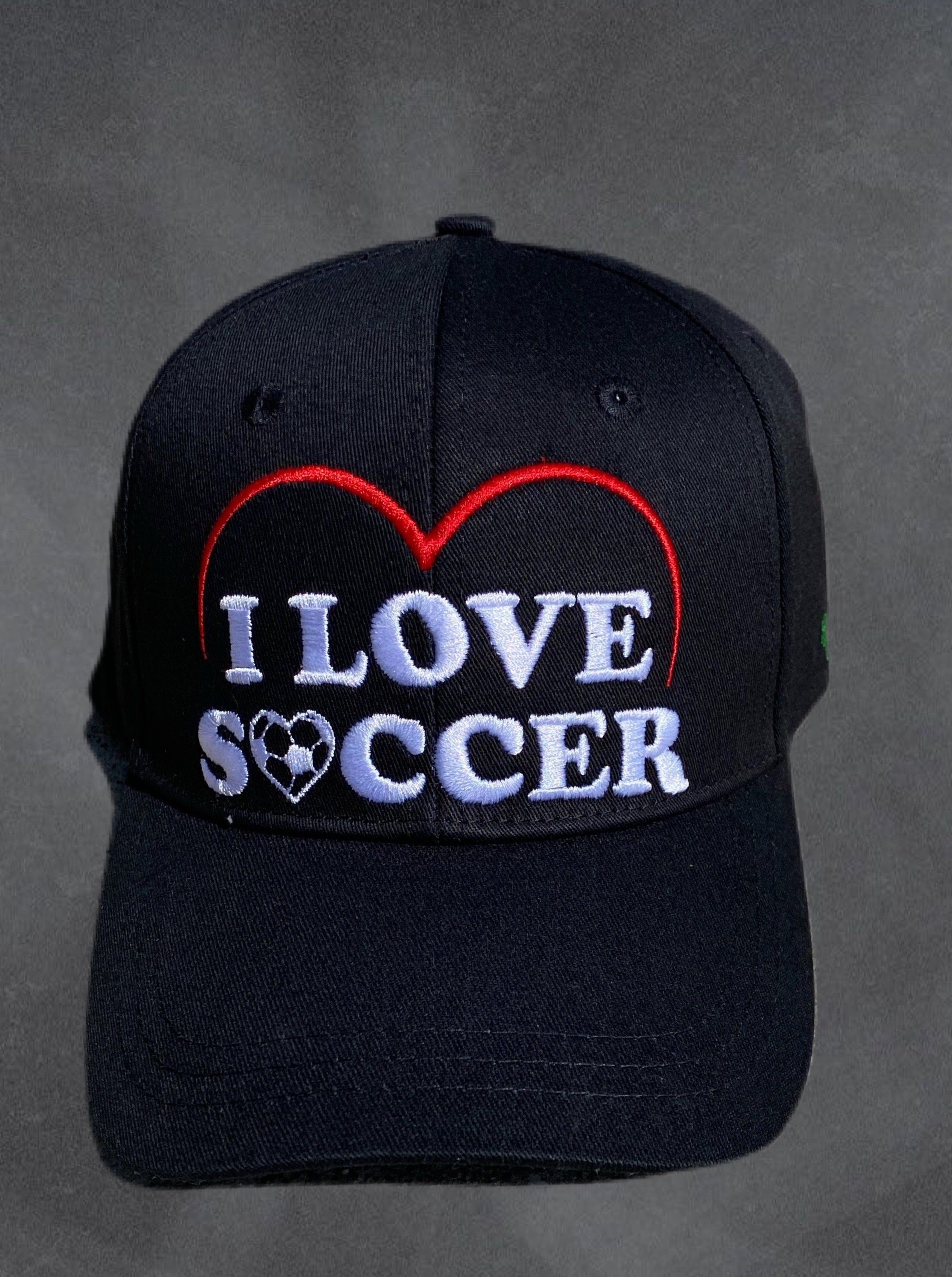 Women's I Love Football Hat Cute Sewn Embroidered 