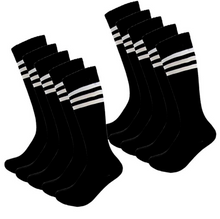 Load image into Gallery viewer, Youth Socks - Shoe sizes 6-13., Black
