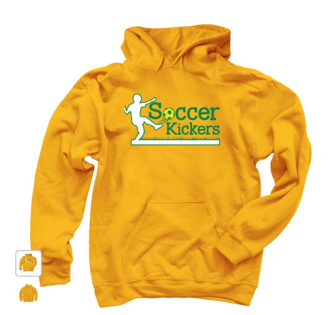 Gold Soccer Kickers Hoodie
